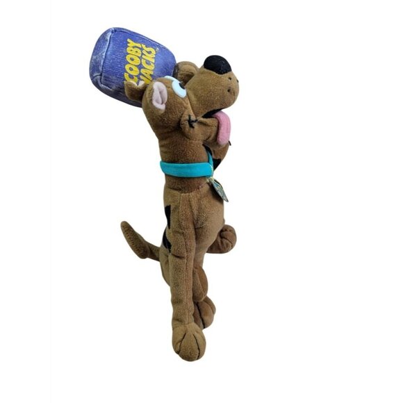 vintage Scooby-Doo Plush Toy Holding Scooby Snacks 11" Cartoon Network Collectib - Picture 2 of 8